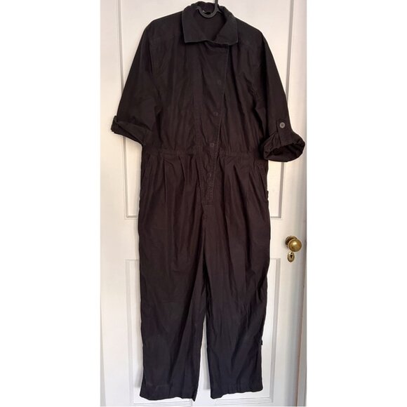 Women’s Black Banana Republic Utility Jumpsuit in Lightweight Cotton M - Picture 2 of 12